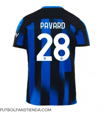 Inter Milan Benjamin Pavard #28 Primera Equipación 2023-24 Manga Corta